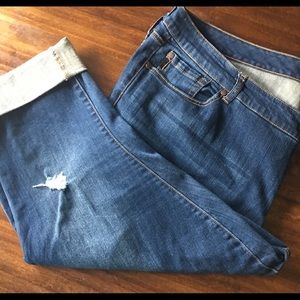 Torrid blue jeans with cuff